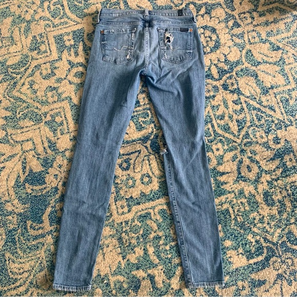 Seven Blue Skinny Jeans Size 26 - Picture 3 of 3